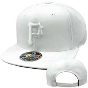 MLB American Needle ColorZ White Hat Cap Snapback Flat Bill Pittsburgh 