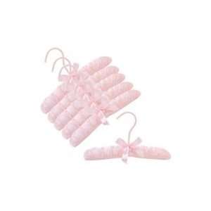  10 Pink Baby Satin Padded Hangers