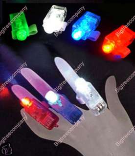   100pcs Finger Beams Led Party Glow Light Ring Torch 4 Mix Color  