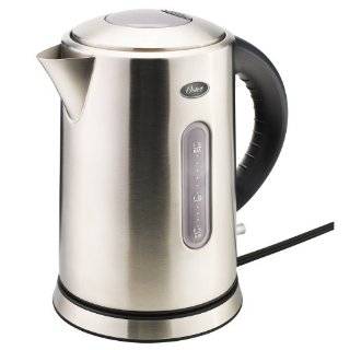  Oster 5965 1 1/2 Liter Electric Water Kettle, Stainless 