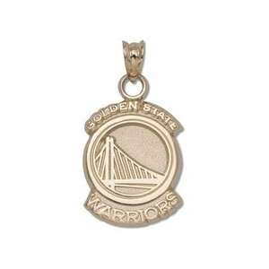  Golden State Warriors 5/8 Logo Pendant   Gold Plated 