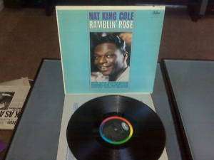 NAT KING COLE RAMBLIN ROSE RARE MONO LP VINYL RECORD  