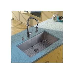  Vigo Industries Undermount Single Bowl Kitchen Sink Set W 
