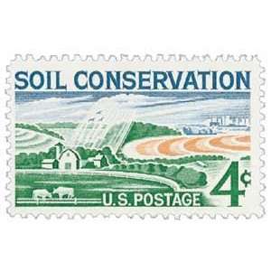  #1133   1959 4c Soil Conservation Postage Stamp Numbered 