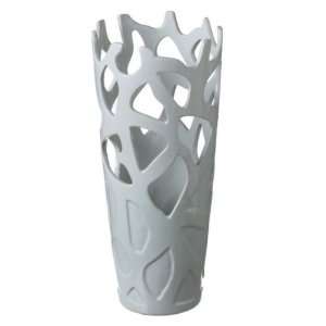   Polished White Porcelain Coral Reef Flower Table Vase