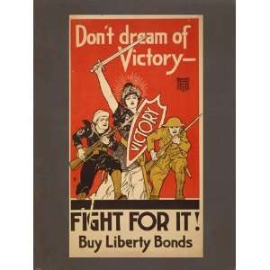  Dont Dream of Victory   Fight For It Poster (18.00 x 24.00 