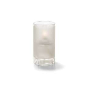 Hollowick Large Satin Crystal Glass Cylinder Lamp  