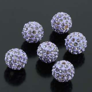 Multicolor AUSTRIA Crystal Alloy 10mm Ball Loose Spacer Bead Finding 