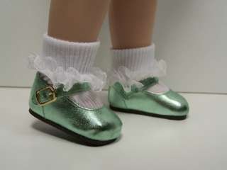 MINT GREEN Metallic Doll Shoes For Tonner Magic Attic♥  