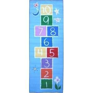  Primary Hopscotch Rug   19 X 29