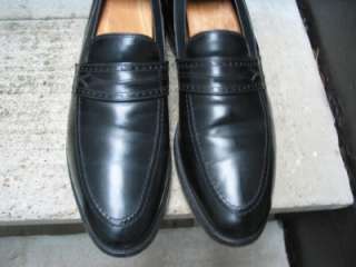 Allen Edmonds Black Leather Loafers 9 A  