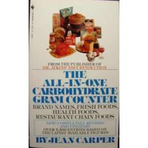   All In one Calorie Counter Jean Carper & Patricia A. Krause Books