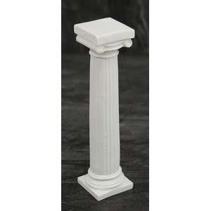  White Ionic Capital Column Jewelry Decorative Figurine 
