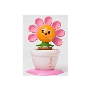    Solar powered Sleepy flower swaying in Pink pot Toys & Games