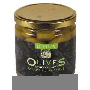 Divina, Olives, Grn Stfd W / Jalapno, 6/7.8 Oz  Grocery 