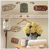 COUNTRY SIGNS 26 Wall Stickers Room Decor Western Decal  