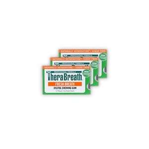    Three Sheets of TheraBreath Chewing Gum