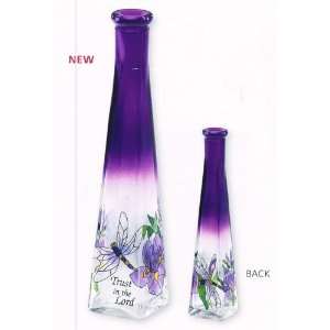  Purple Irises   Vase by Joan Baker