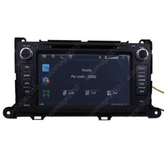 2011 Toyota Sienna Car GPS Navigation Radio TV AUX Bluetooth  IPOD 