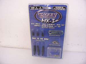 Muzzy 100 gr MX3 Broadheads  