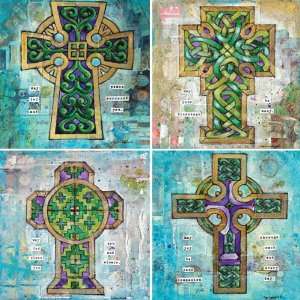  Celtic Crosses Absorbent Coasters