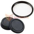 BODY and REAR LENS CAP + 58mm UV Lens Filter FOR CANON EOS 10D 20D 30D 