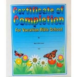  VBS Certificates of Completion (25 pcs) Case Pack 10