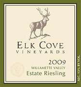 Elk Cove Estate Riesling 2009 