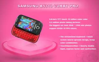   B5310 3G GPS CORBY PRO Wi Fi 3.2MP BLUETOOTH QWERTY PHONE  