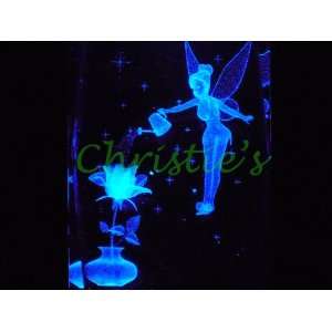  Tinker Bell with Rose 3D Laser Etched Crystal Everything 