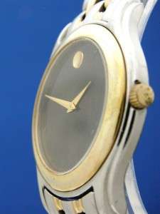   Stainless/Gold Watch W/Black Museum Dial 81 E4 0862 (54938)  