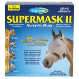  Farnam SuperMask II Shimmer Fly Mask Horse Copper/