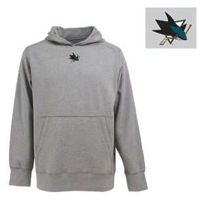 San Jose Sharks Signature Hooded Sweatshirt (Grey)   XX Large