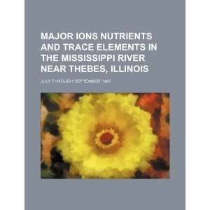  Major ions nutrients and trace elements in the Mississippi 