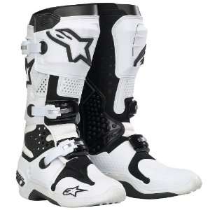   Tech 10 Boots White/Black Size 12 Alpinestars 201007 21 12 Automotive
