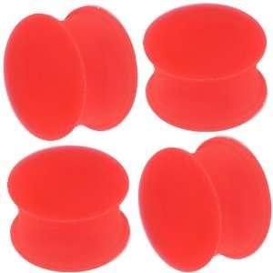  3/4 gauge 20mm   Red Implant grade silicone Double Flared 