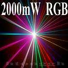 2000mW 2W RGB Cartoon @ Beam Laser Light Show System 4 DJ CLUB ILDA 