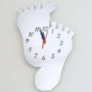  Pair of Feet Clock 30cm x 24cm (12 inches   longest 