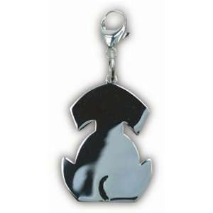  Dog Silhouette ID Tag