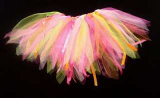 Green, Pink Fairy Ballet Tutu Dance Ribbon Tulle Tutus  