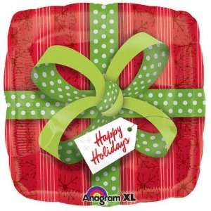  Happy Holiday Gift 18in Balloon Toys & Games