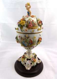 Mega rare Unique antique 19th C porcelain vase/urn Carl Thieme 