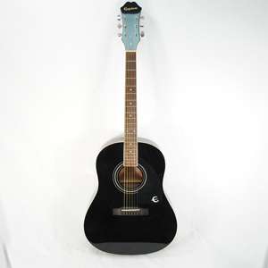   owned epiphone acoustic 6 string guitar the model on the guitar