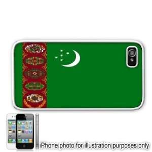 Turkmenistan Flag Apple Iphone 4 4s Case Cover White