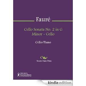 Cello Sonata No. 2 in G Minor   Cello Sheet Music Gabriel Faure 