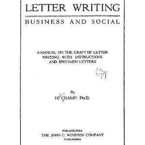   Writing, with Instructions and Specimen Letters H. Cramp Books