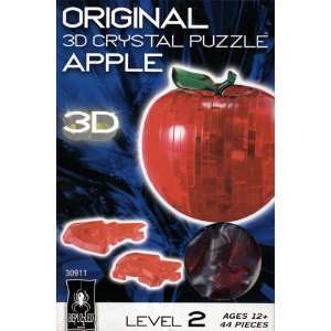  3D Crystal Puzzle   Apple (Red) 44 Pcs Toys & Games