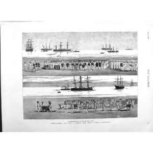   1882 ALEXANDRIA BLUE JACKETS WAR SHIPS SHORE EQUIPMENT