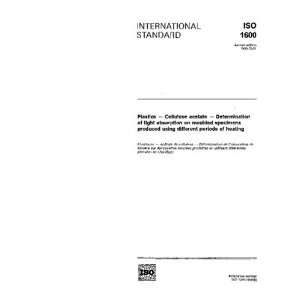  ISO 16001990, Plastics   Cellulose acetate 