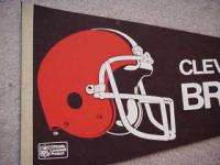 1970s Cleveland Browns Full Size Helmet Logo Pennant   UNSOLD STOCK